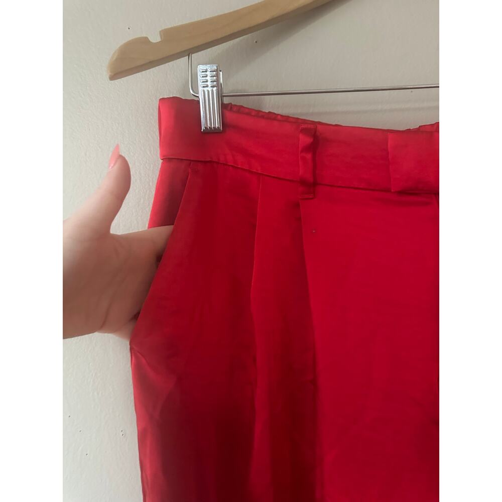 A New Day Red Satin Trousers Size 12 - Picture 4 of 8